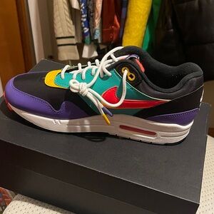 Nike Air Max with Red and Purple Accents